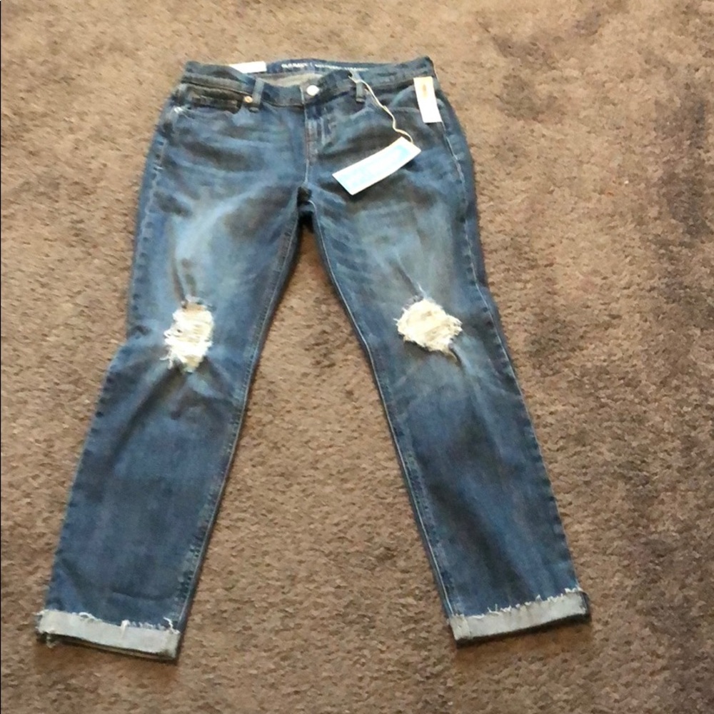 Old Navy Cropped Boyfriend Jeans